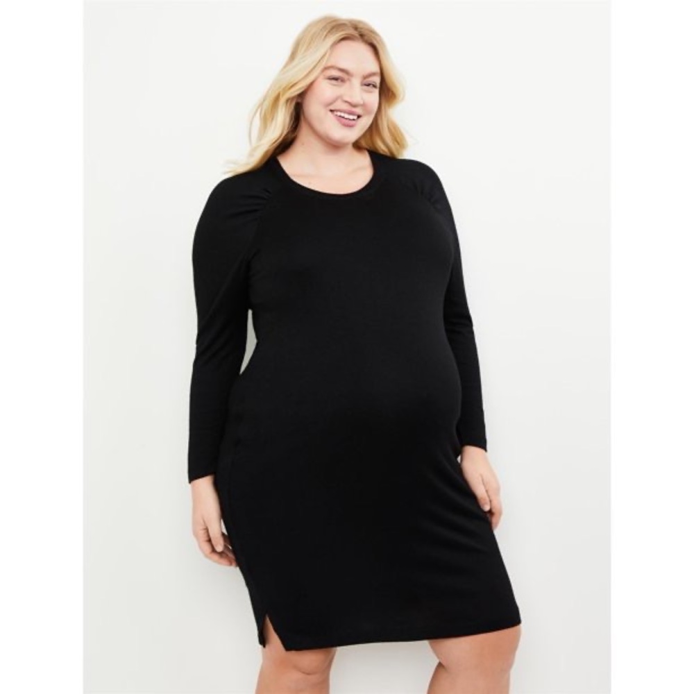 Maternity Sweater Dress - Black